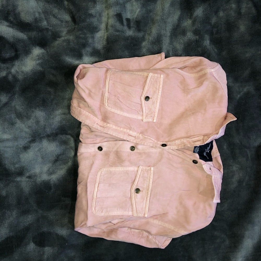 Pink button down